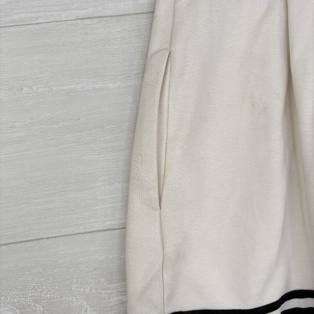 Madewell White and Navy Striped Sleeveless Dress Style# C3446 Size Medium - Picture 7 of 7